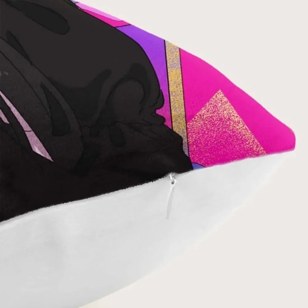 Anime 2K Animecore Cat Girl Pillow Cover in Pink